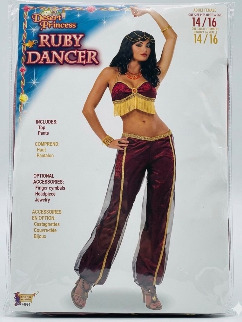 NWT Forum Novelties Ruby Dancer Adult Costume Size 14/16